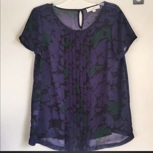Loft Pleated Blouse, Worn Once, Medium